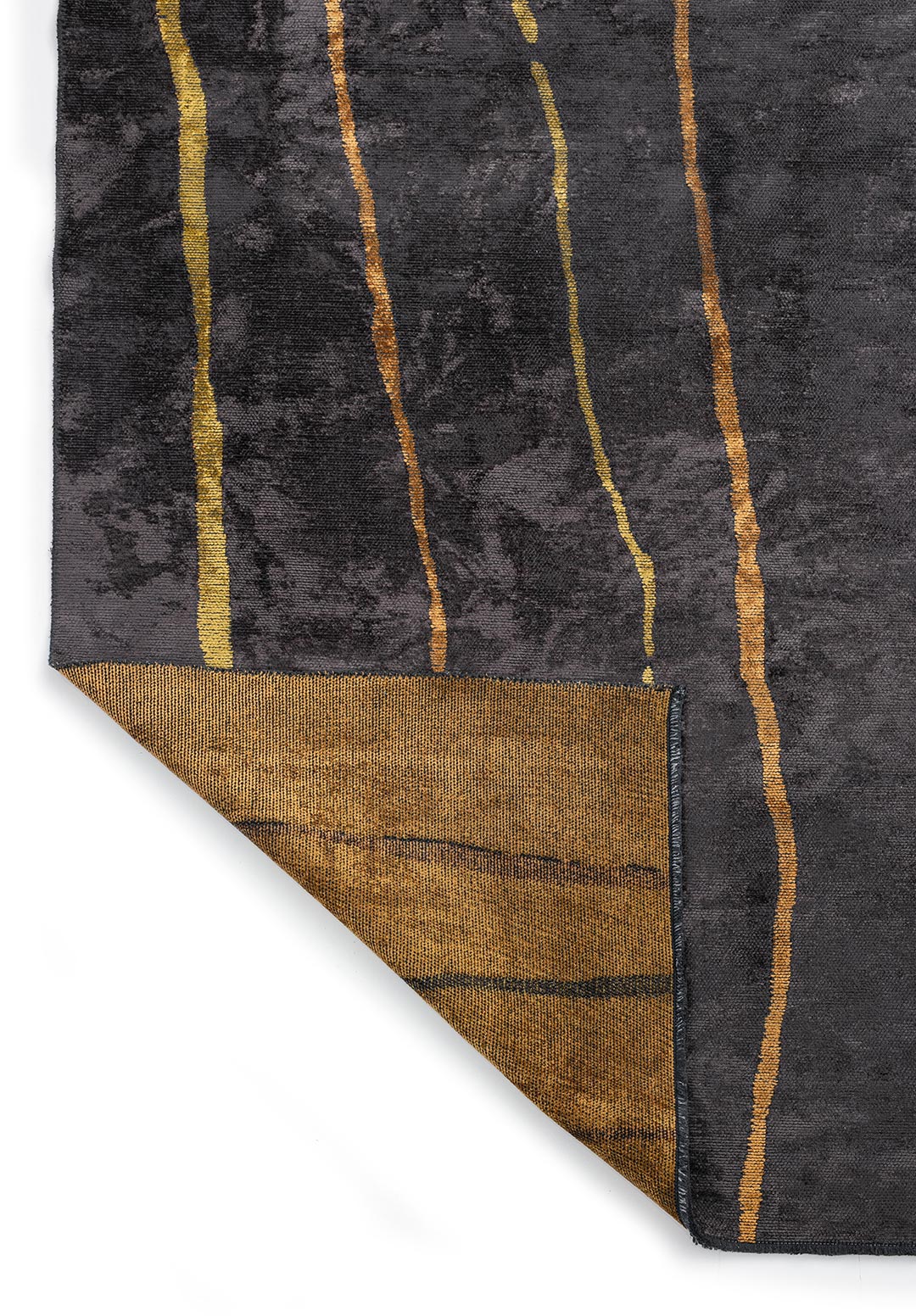 TRIBECA CHARCOAL - MUSTARD - YELLOW RUG - 3