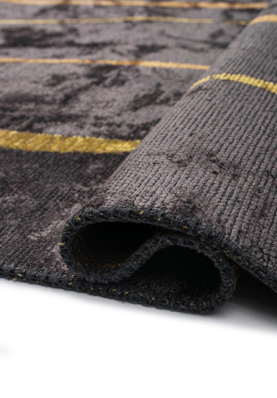 TRIBECA CHARCOAL - MUSTARD - YELLOW RUG - 2
