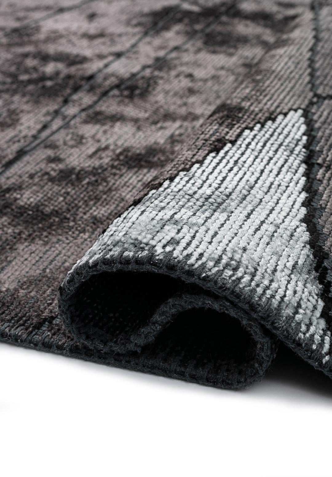 GREENWICH BLACK - CHARCOAL - ICE BLUE RUG - 2
