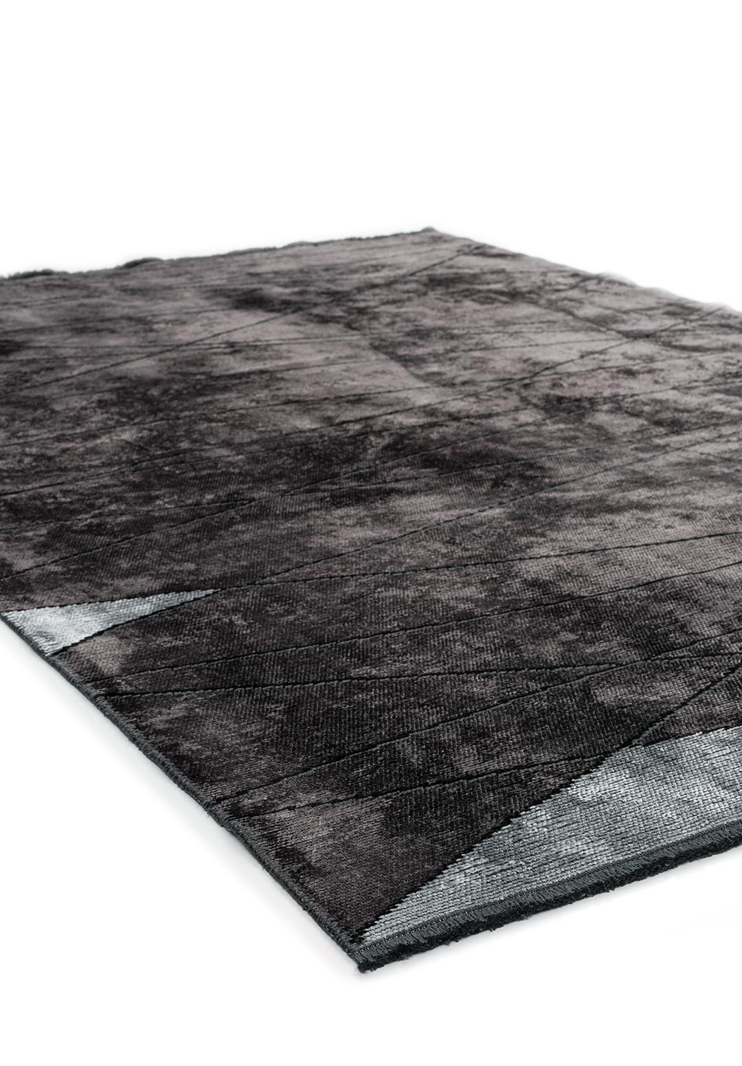 GREENWICH BLACK - CHARCOAL - ICE BLUE RUG - 4