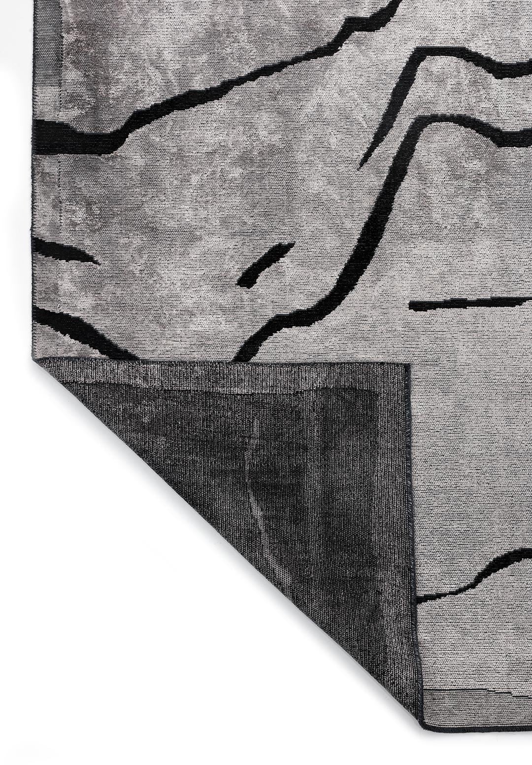 CHELSEA BLACK - LIGHT CREAM - GREY RUG - 3