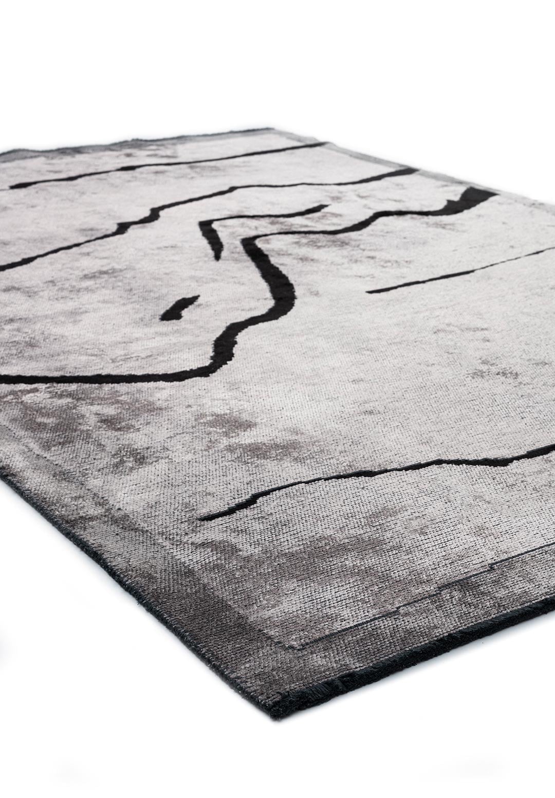CHELSEA BLACK - LIGHT CREAM - GREY RUG - 4