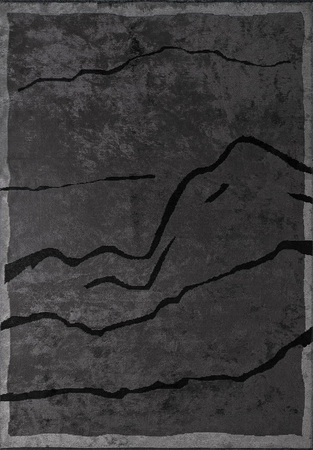 CHELSEA BLACK - CHARCOAL - GREY RUG