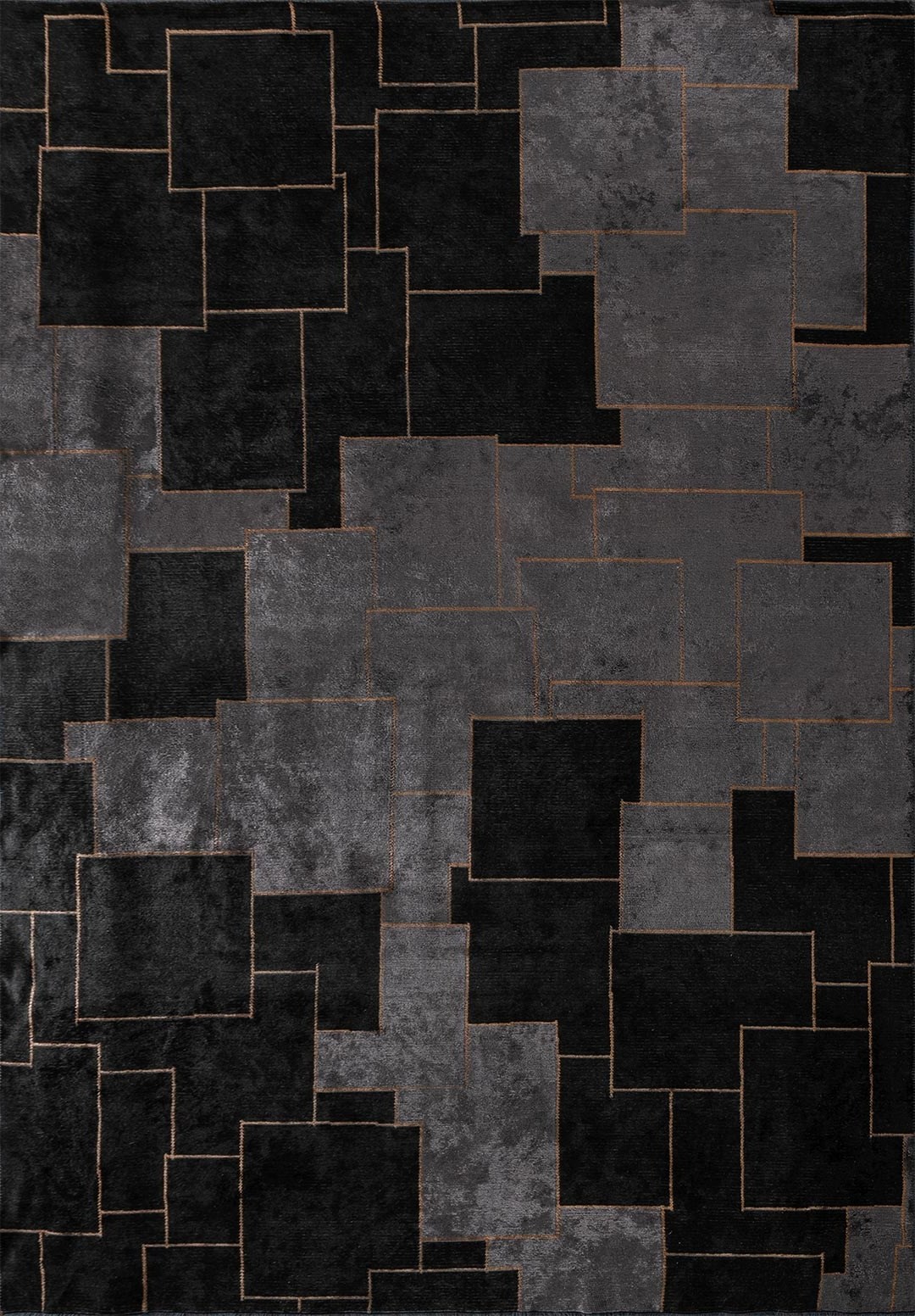 LISBON BLACK - CHARCOAL - CACAO RUG - 1