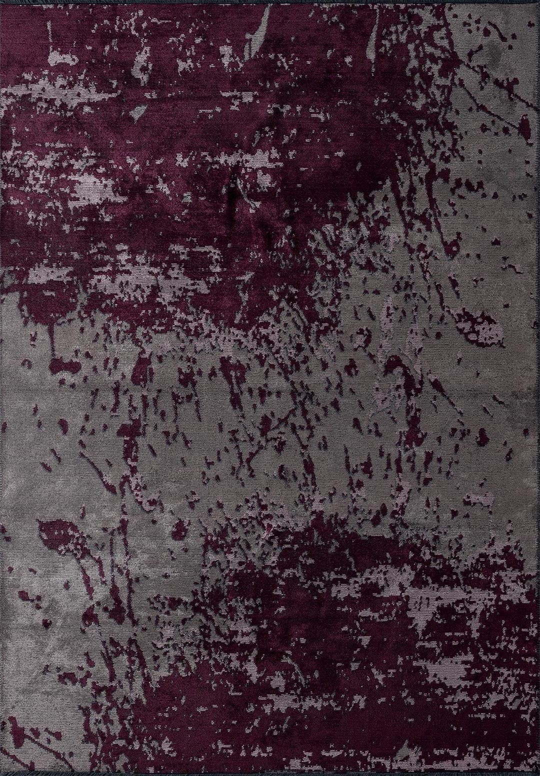 MALLORCA DARK DAMSON - DAMSON - DARK GREY RUG - 1