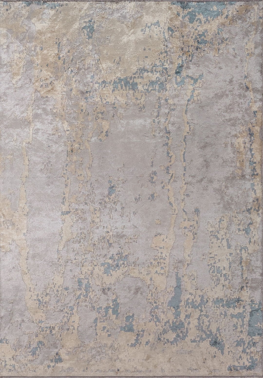 ATHENS LIGHT GREY - CREAM - BLUE RUG