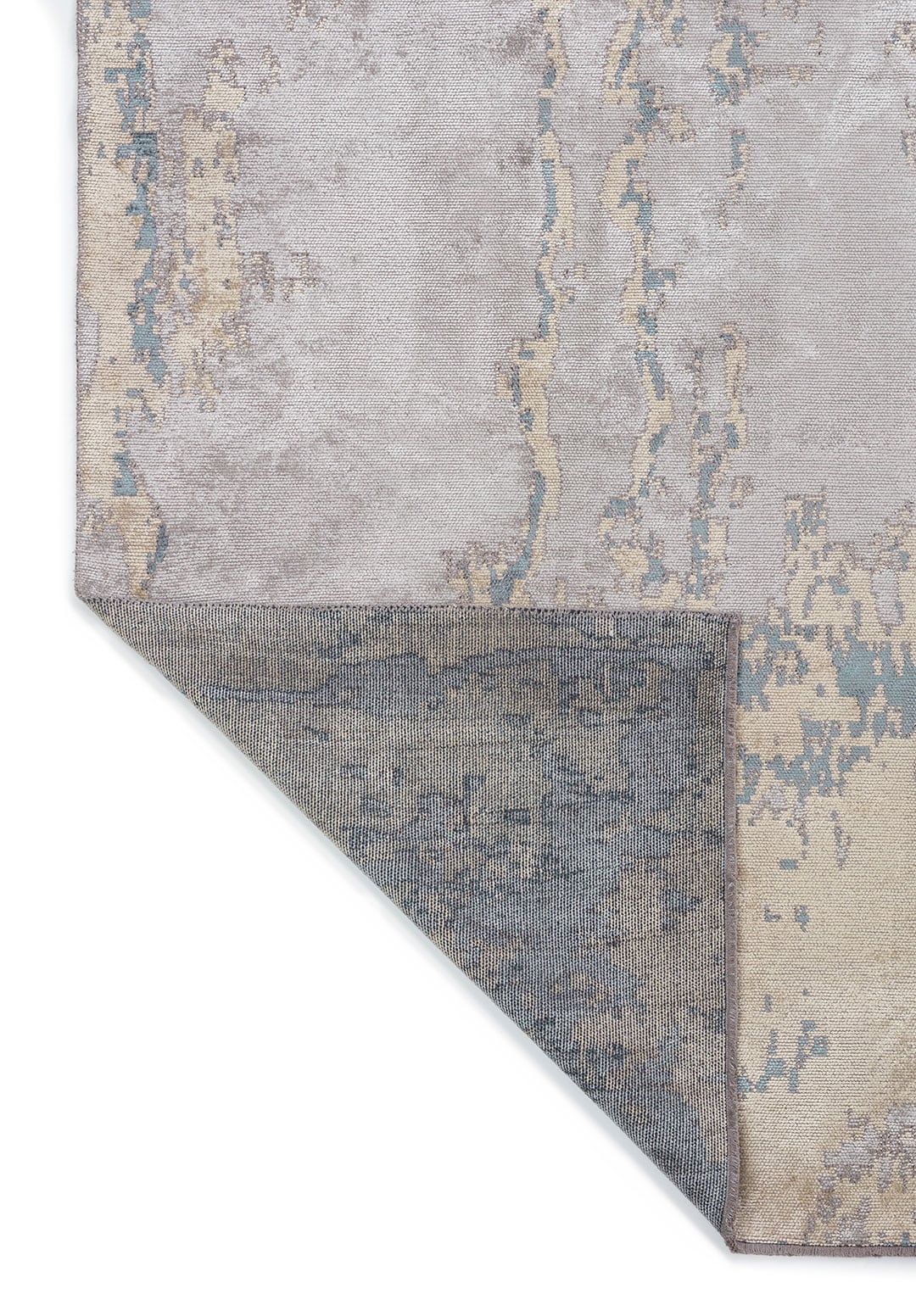 ATHENS LIGHT GREY - CREAM - BLUE RUG - 3