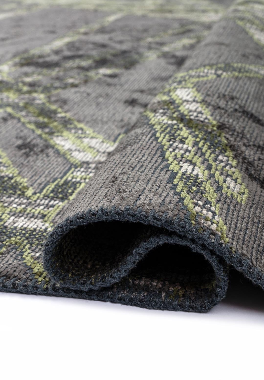 GRENOBLE GREEN - CHARCOAL - BEIGE RUG - 2