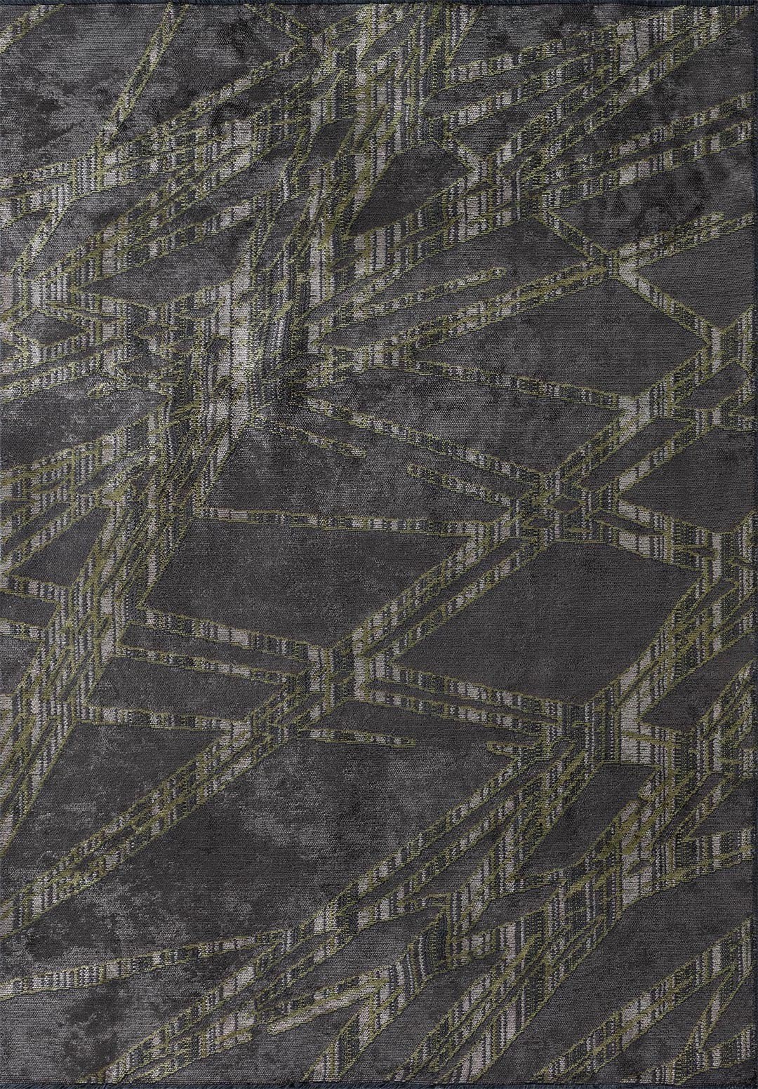 GRENOBLE GREEN - CHARCOAL - BEIGE RUG - 1