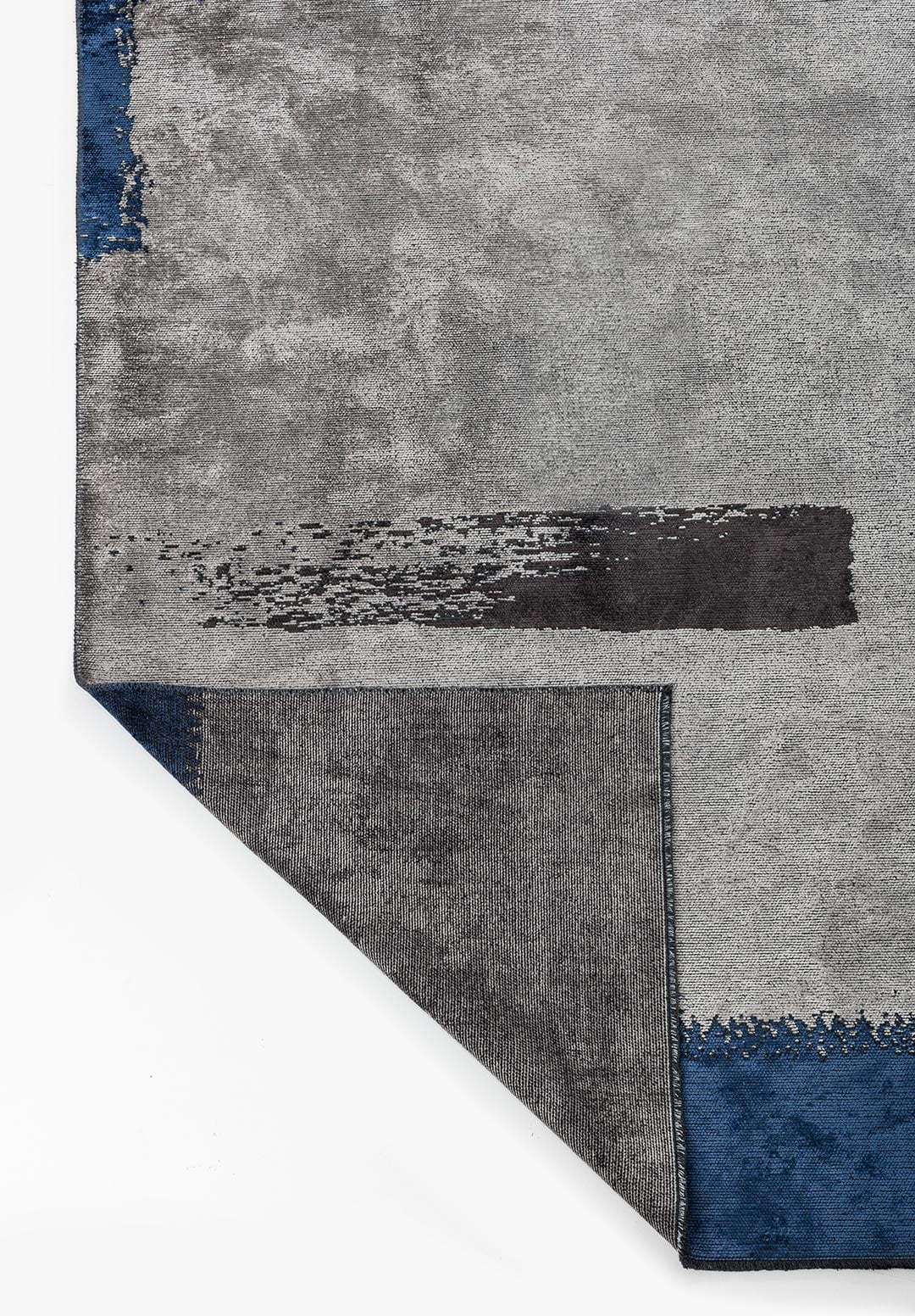 MALAGA NAVY BLUE - CHARCOAL - LIGHT GREY RUG - 3