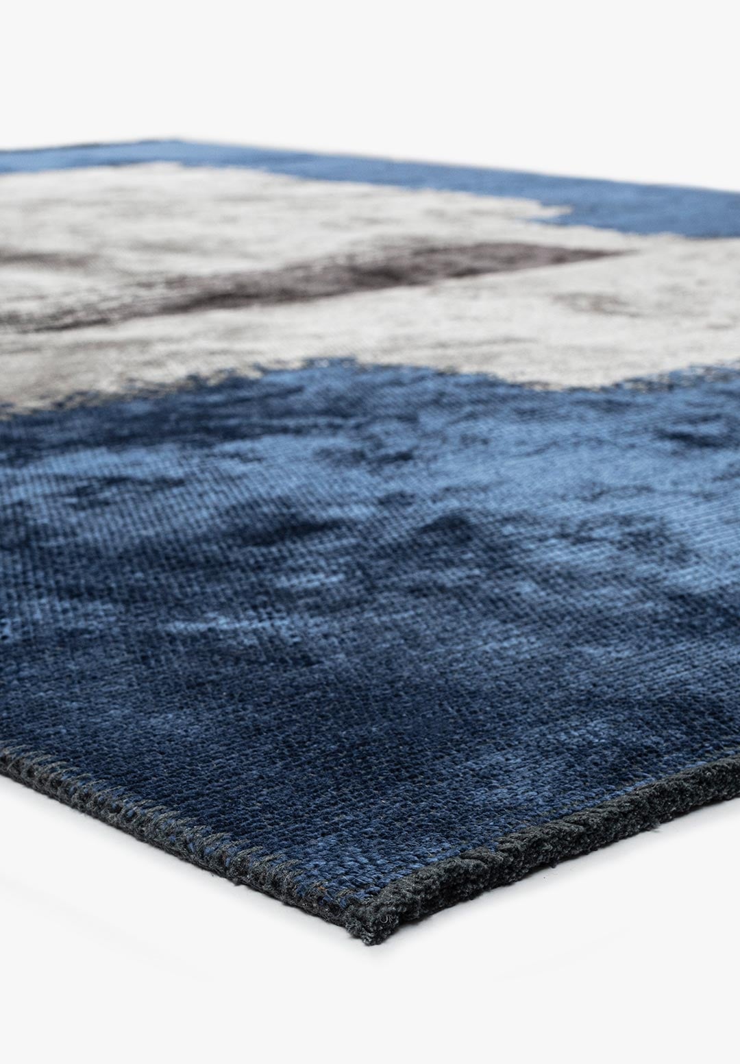 MALAGA NAVY BLUE - CHARCOAL - LIGHT GREY RUG - 4