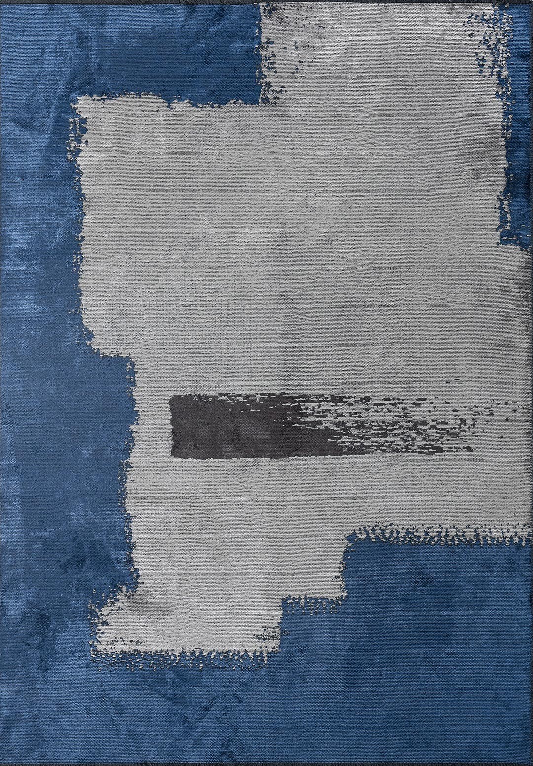 MALAGA NAVY BLUE - CHARCOAL - LIGHT GREY RUG