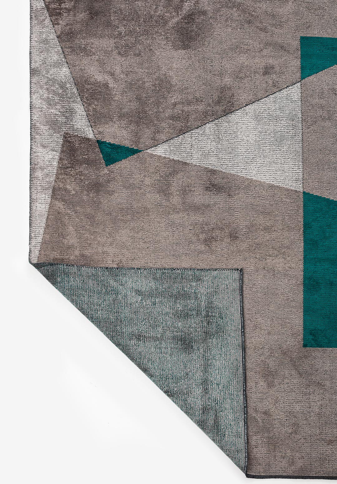 SALZBURG DARK TURQUOISE - DARK GREY - LIGHT GREY RUG - 3