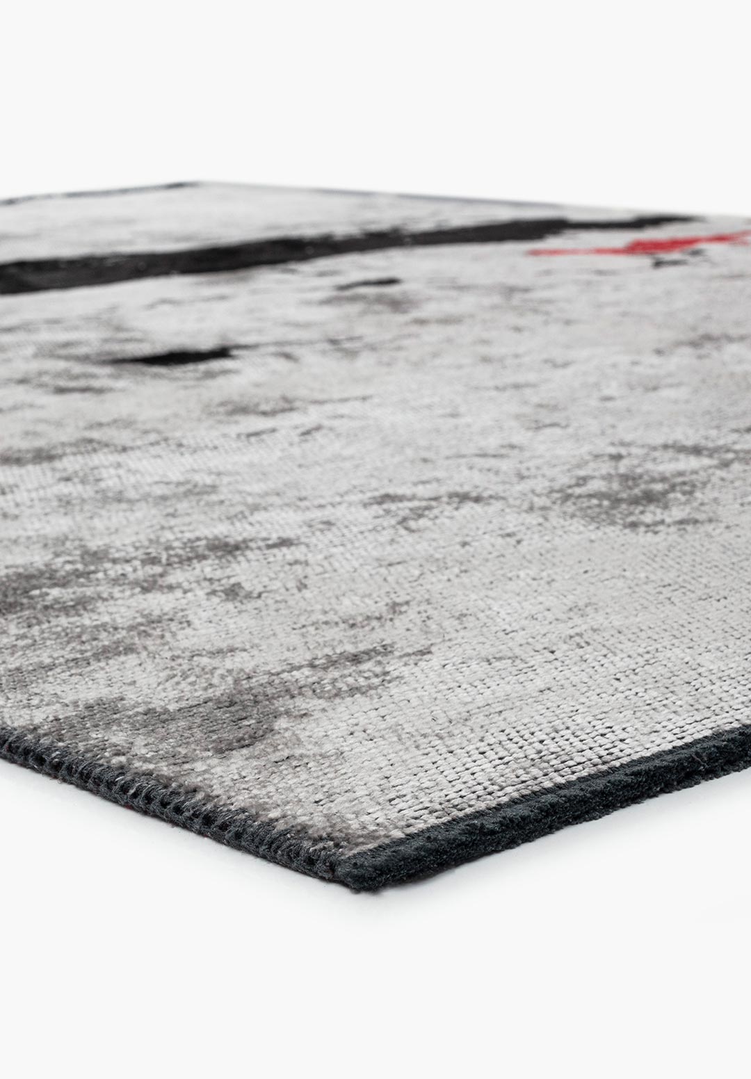 GRANADA BLACK - RED - LIGHT GREY RUG - 4