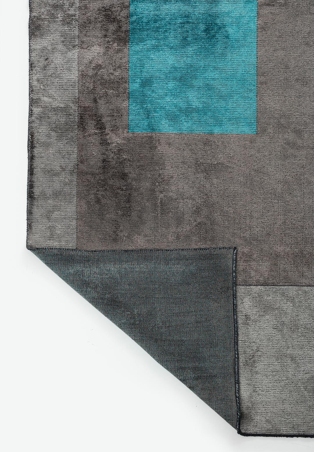 LYON TURQUOISE - DARK GREY - LIGHT GREY RUG - 3