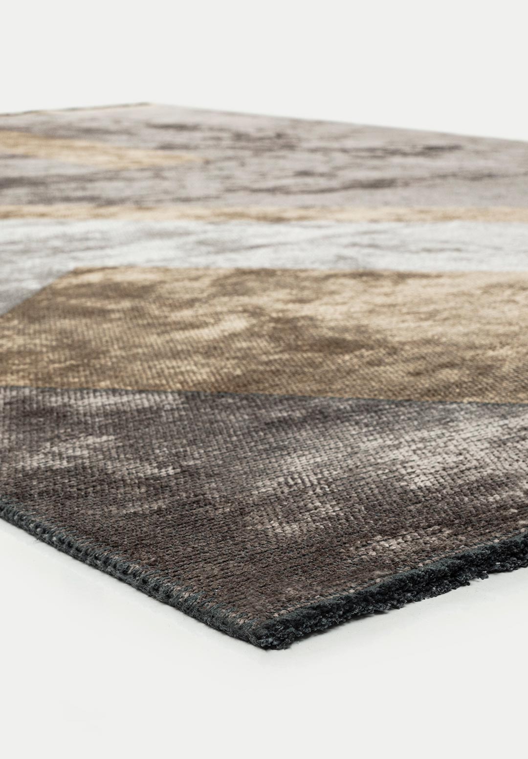 PAMPLONA DARK GREY - DARK BEIGE - CREAM RUG - 4