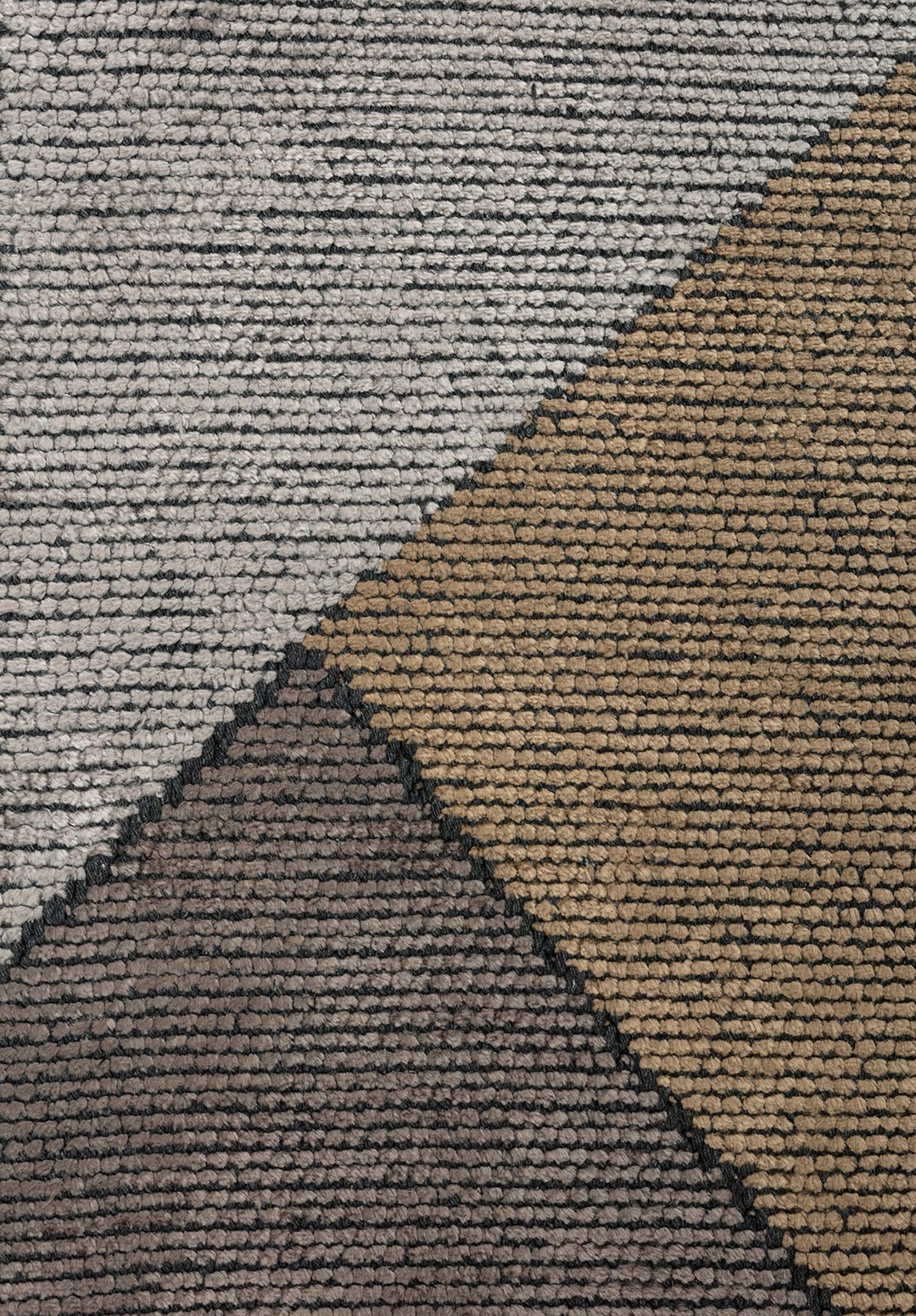 PAMPLONA DARK GREY - DARK BEIGE - CREAM RUG - 5
