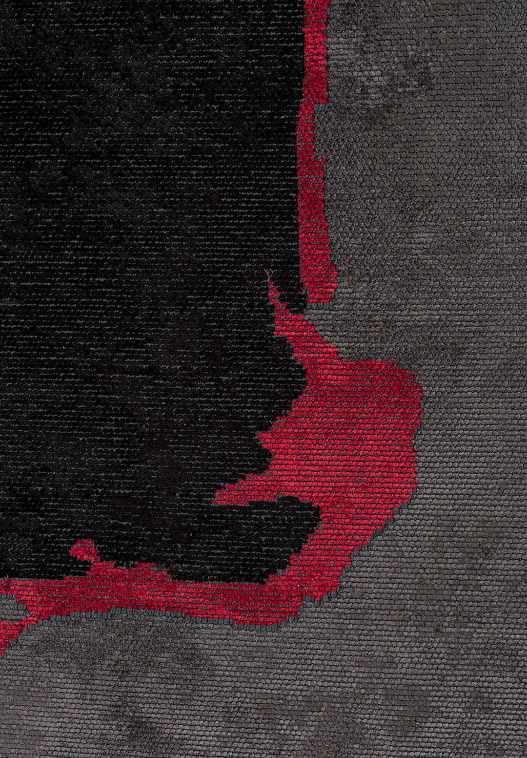 PORTO BLACK - CHARCOAL - RED RUG - 5
