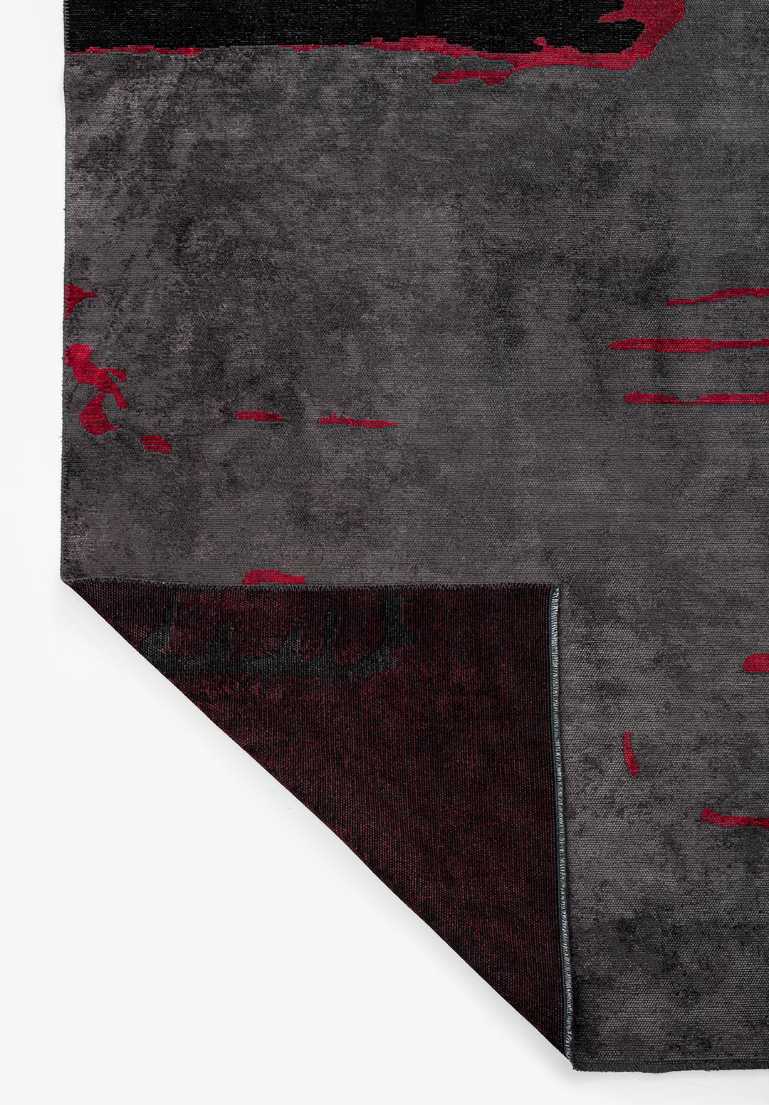 PORTO BLACK - CHARCOAL - RED RUG - 3