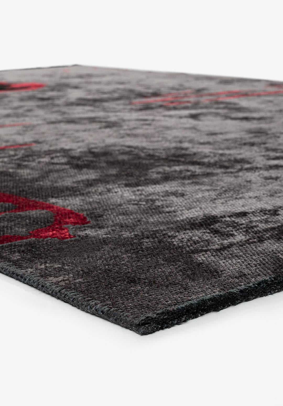 PORTO BLACK - CHARCOAL - RED RUG - 4