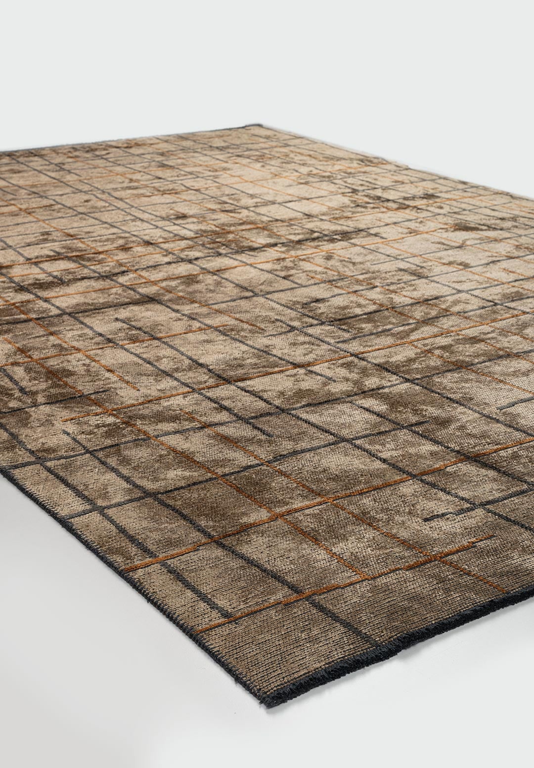 BROOKLYN TERRA - DARK BEIGE - ANTHRACITE RUG - 4
