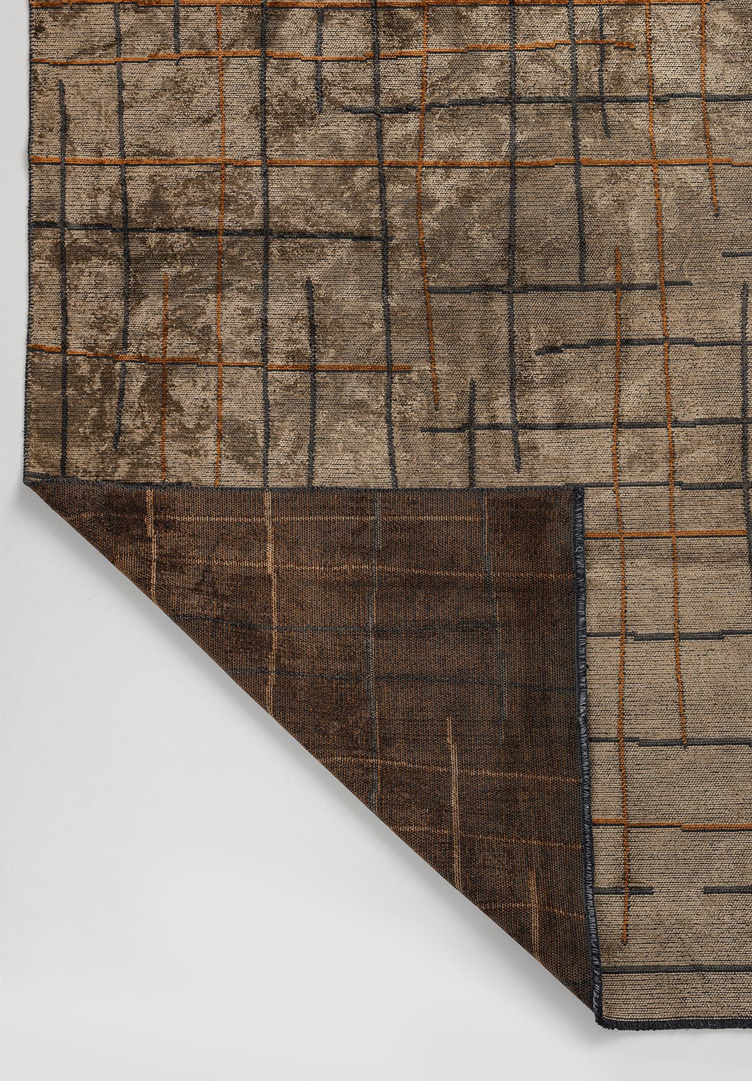 BROOKLYN TERRA - DARK BEIGE - ANTHRACITE RUG - 3