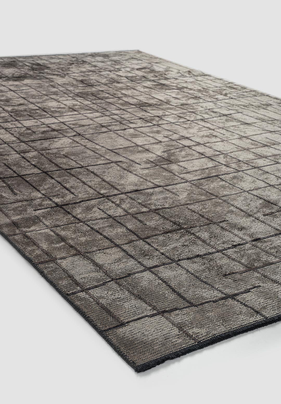 BROOKLYN CHARCOAL - CREAM - DARK GREY RUG - 4