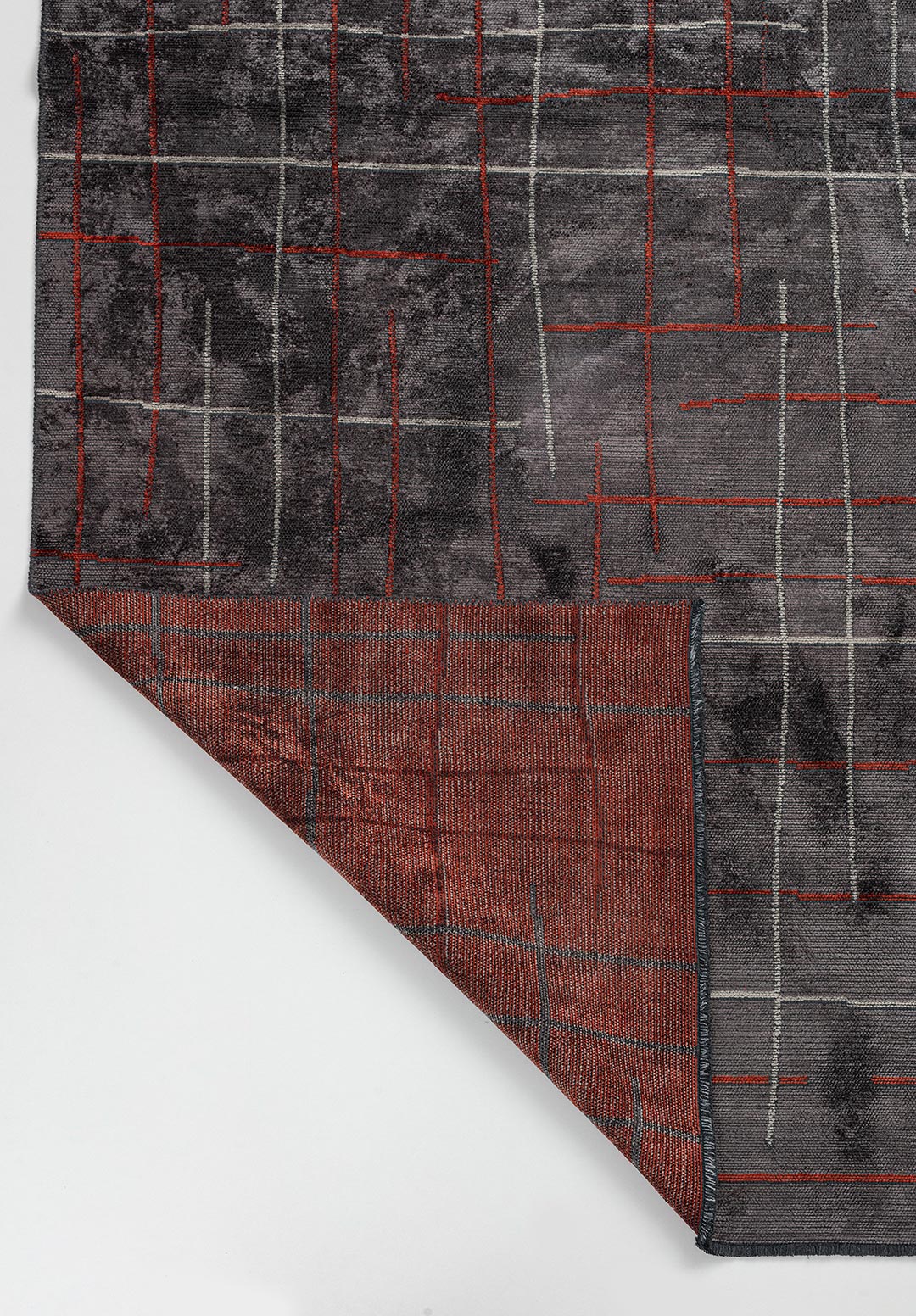 BROOKLYN BEIGE - CHARCOAL - DARK TERRA RUG - 3