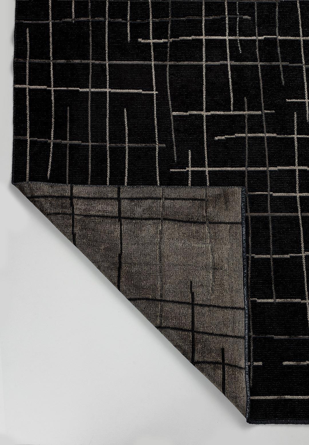 BROOKLYN ANTHRACITE - BLACK - BEIGE RUG - 3