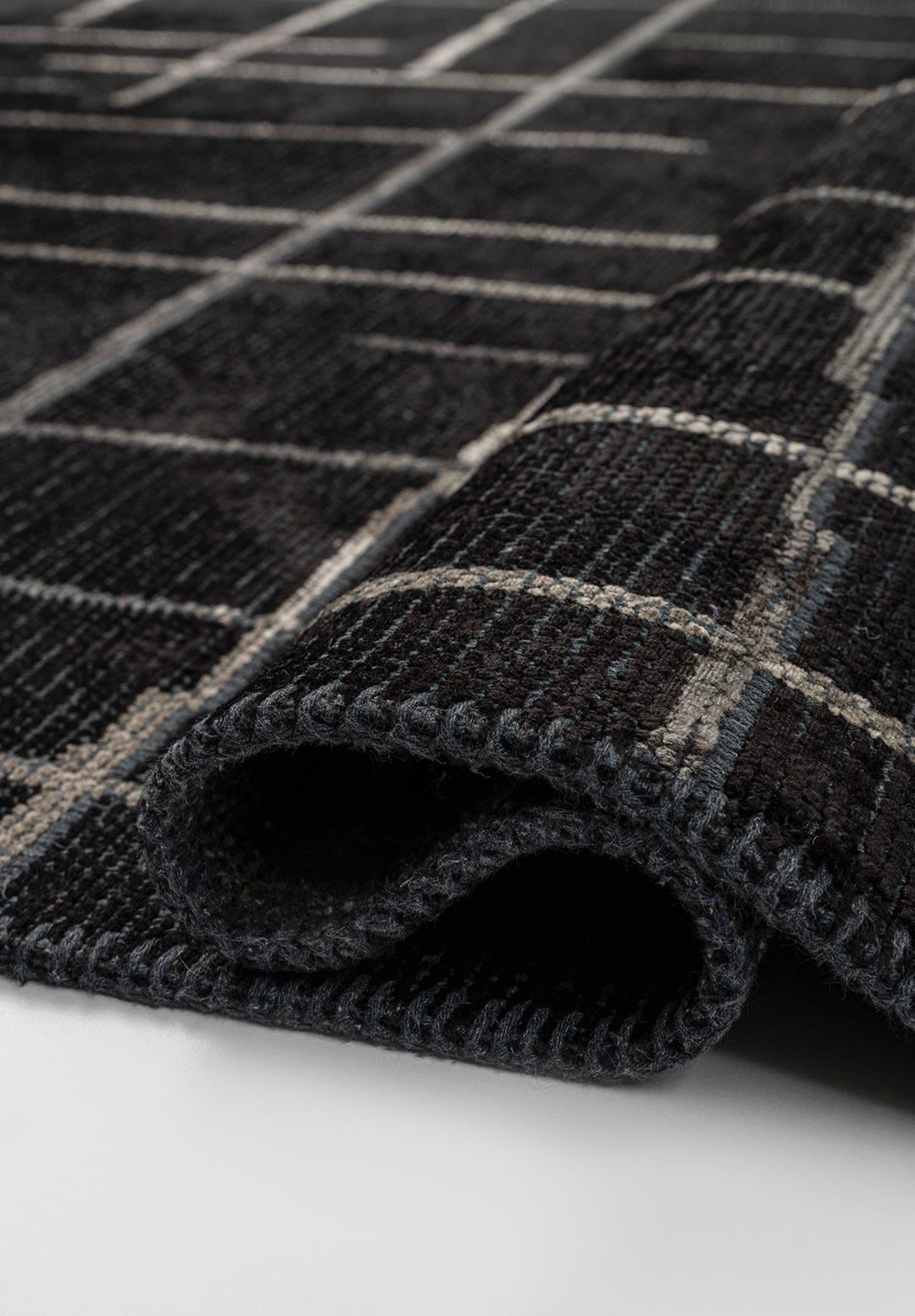 BROOKLYN ANTHRACITE - BLACK - BEIGE RUG - 2