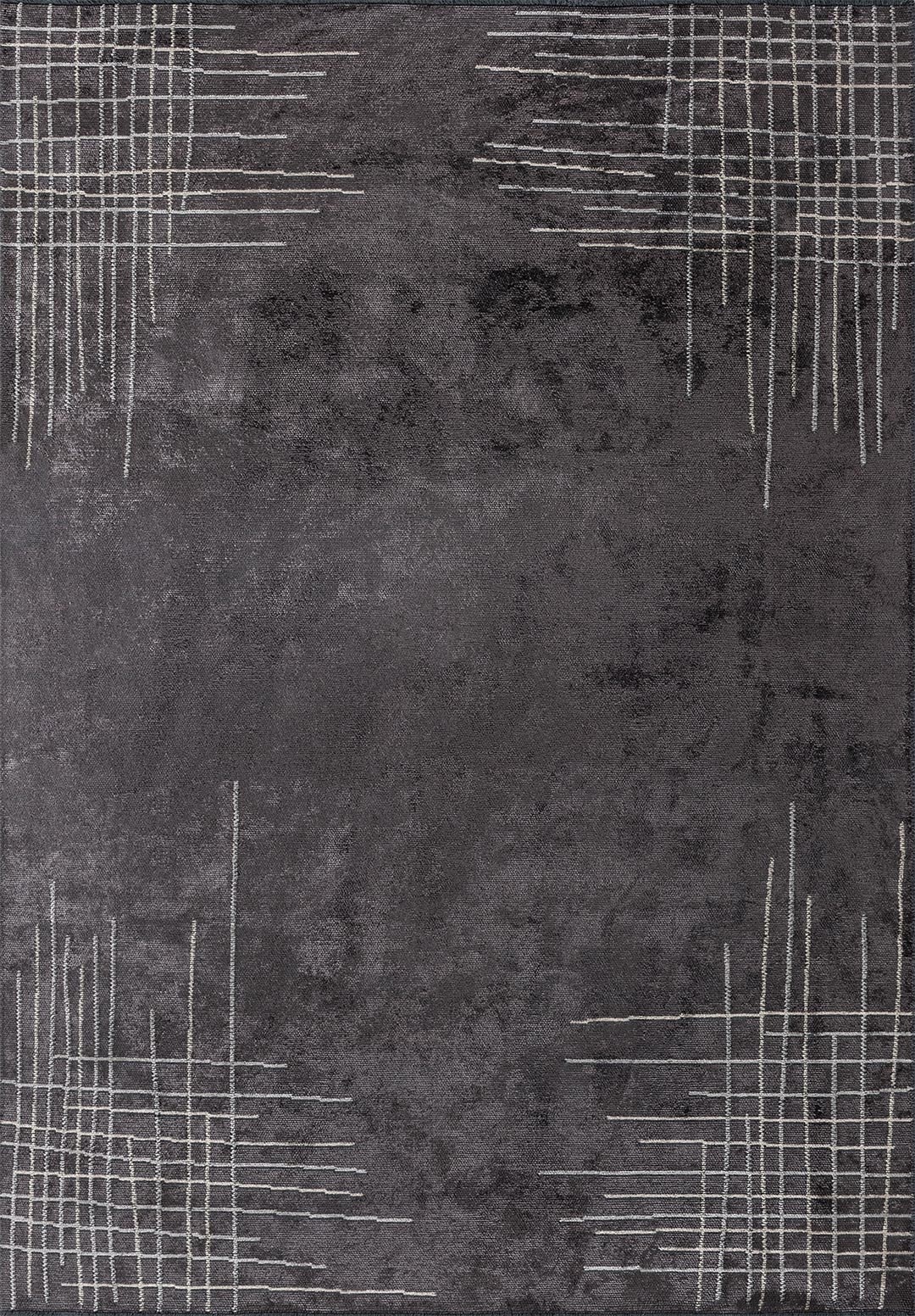 MANHATTAN CHARCOAL - BEIGE - GREY RUG - 1