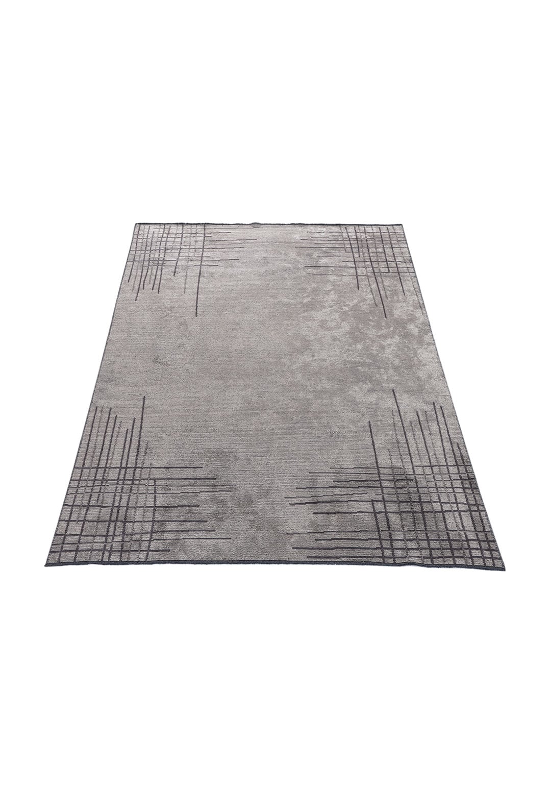 MANHATTAN CREAM - DARK GREY - CHARCOAL RUG - 6