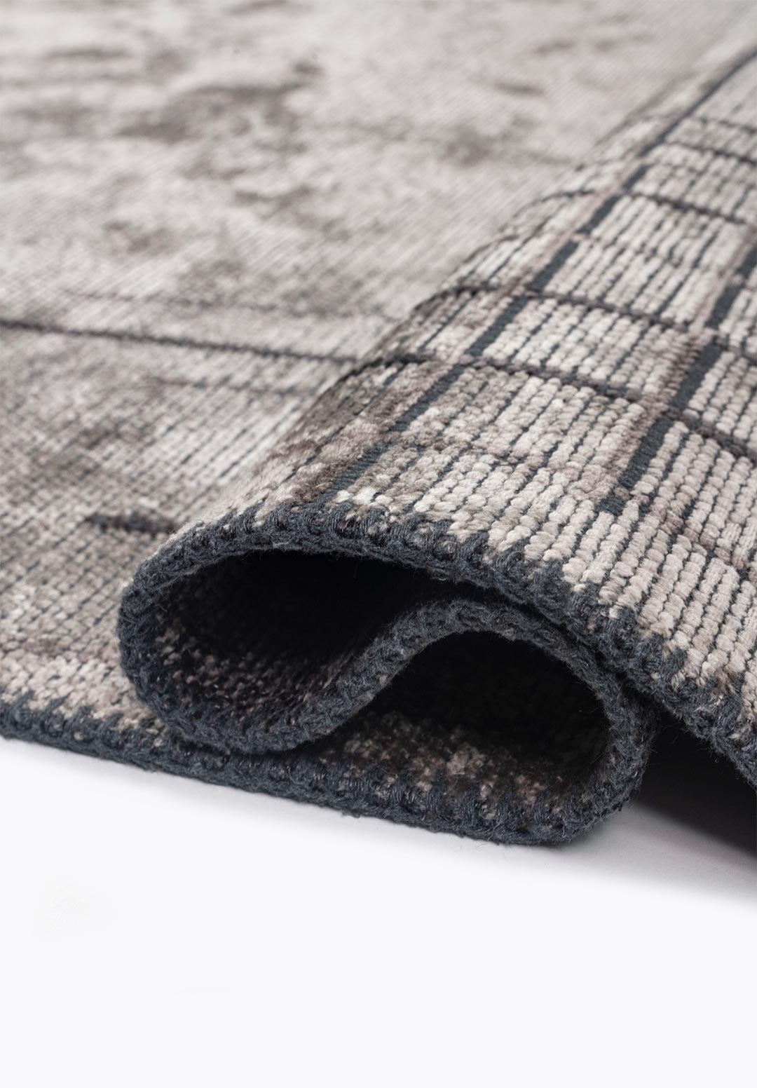 MANHATTAN CREAM - DARK GREY - CHARCOAL RUG - 2