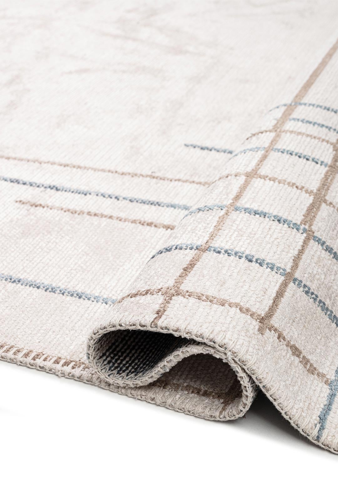MANHATTAN ECRU - NOUGAT - BLUE RUG - 2