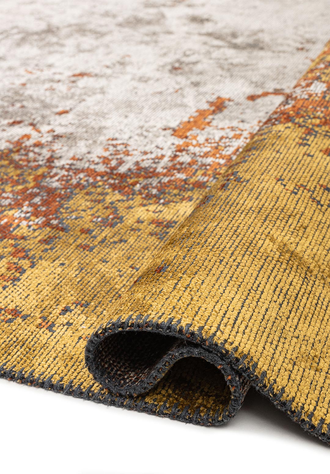 OSLO MUSTARD - RUST - CREAM RUG - 2