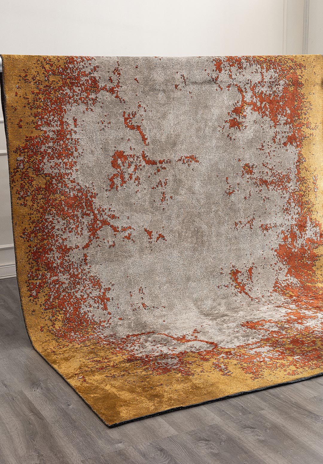 OSLO MUSTARD - RUST - CREAM RUG - 4