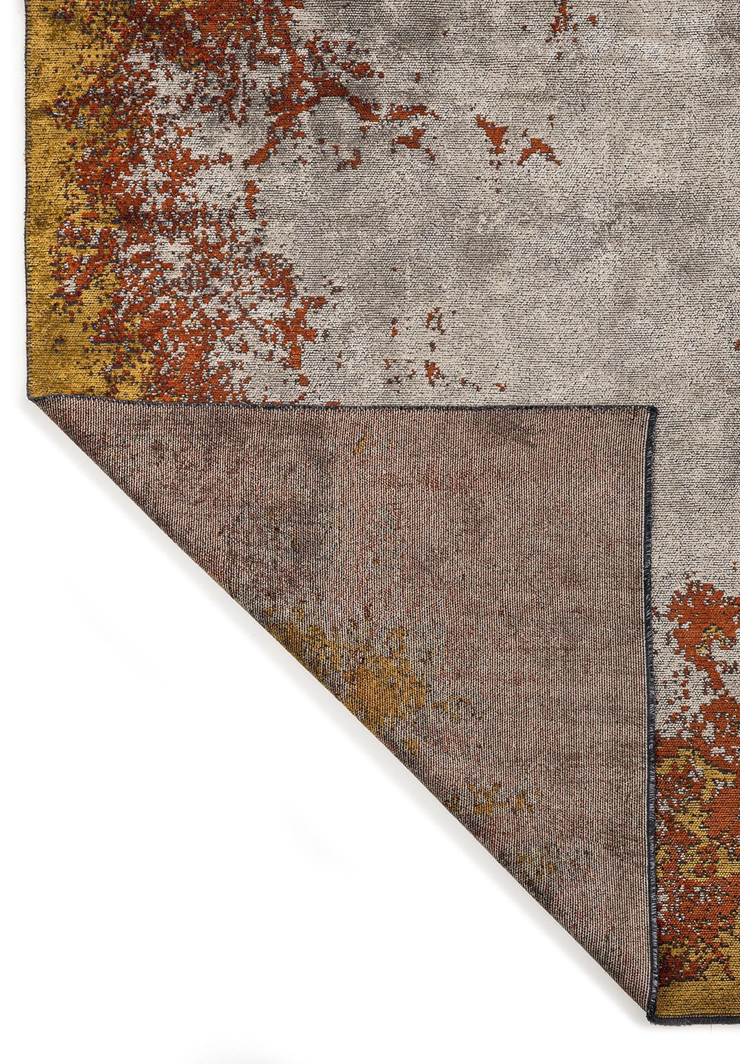 OSLO MUSTARD - RUST - CREAM RUG - 3