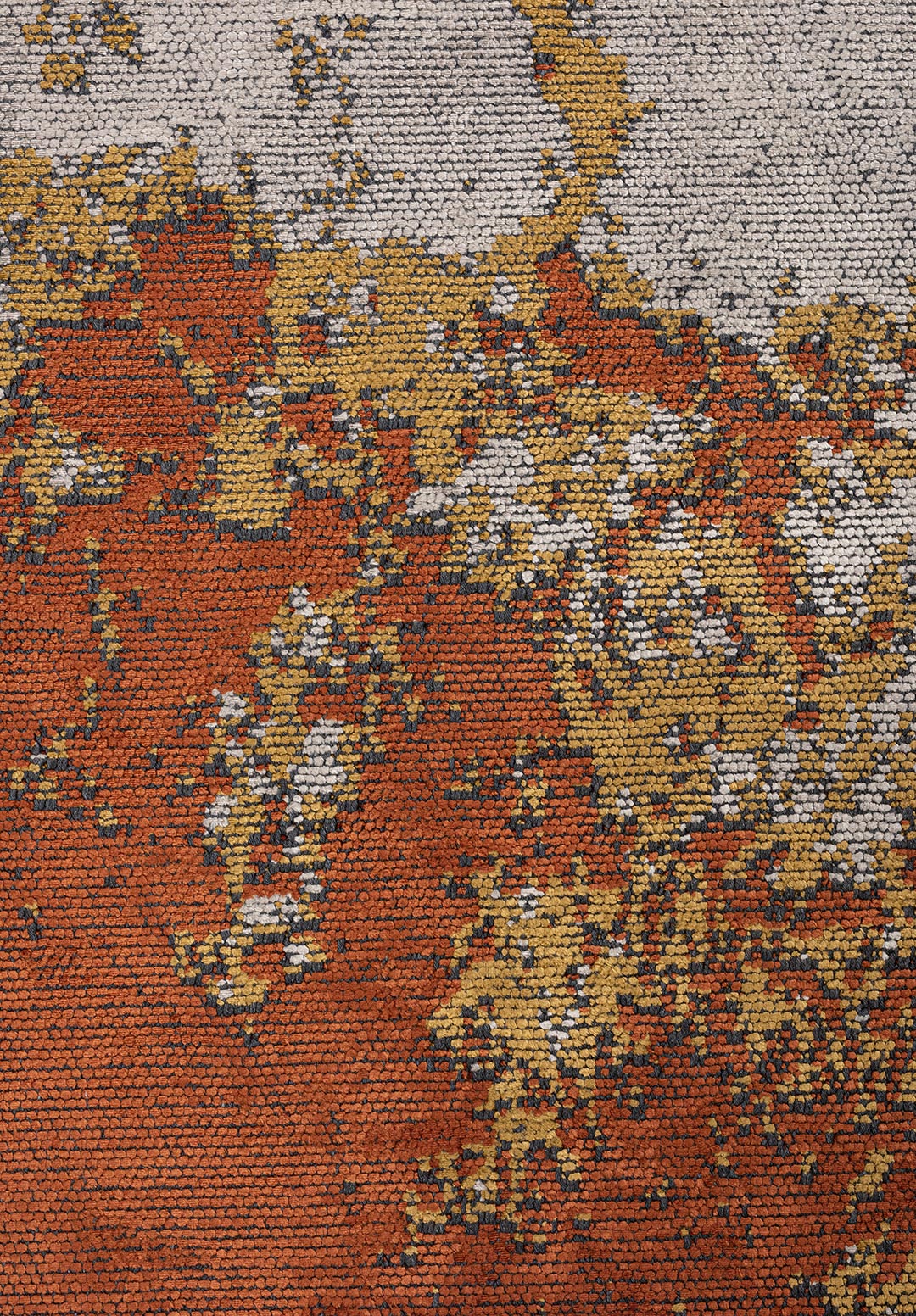 OSLO RUST - MUSTARD - CREAM RUG - 5