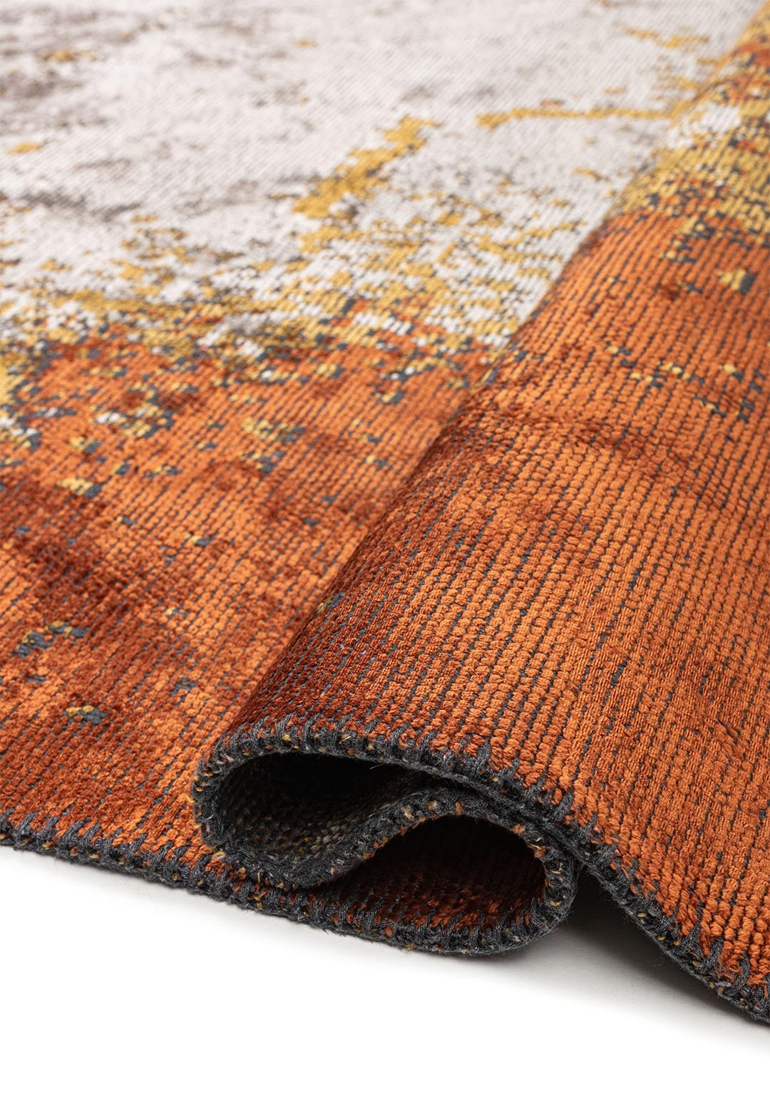 OSLO RUST - MUSTARD - CREAM RUG - 2