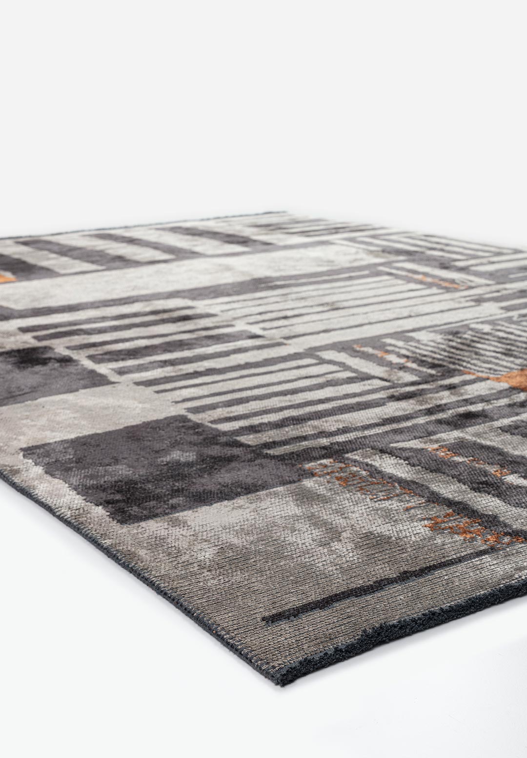OXFORD CHARCOAL - TERRA - GREY RUG - 4