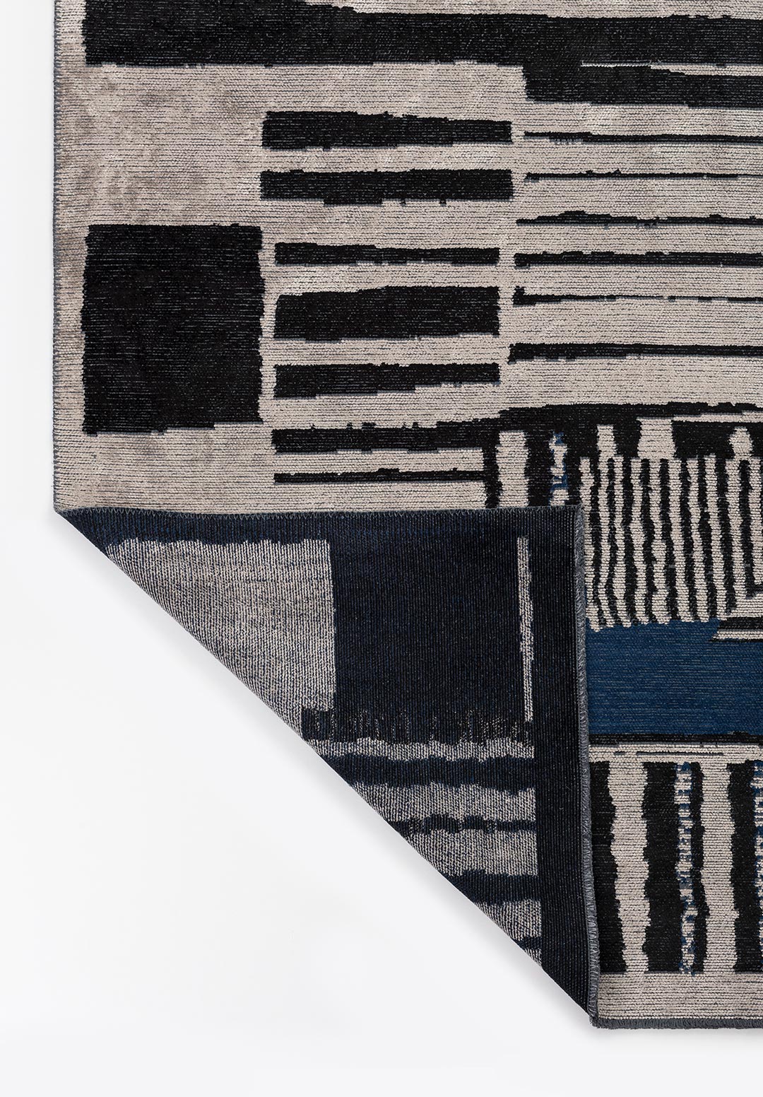OXFORD BLACK - DARK NAVY - BEIGE RUG - 3