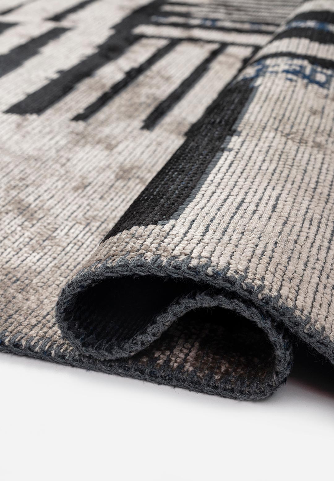 OXFORD BLACK - DARK NAVY - BEIGE RUG - 2