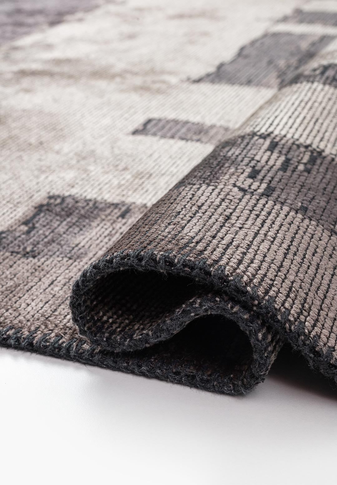 CAMBRIDGE CHARCOAL - DARK GREY - CREAM RUG - 2
