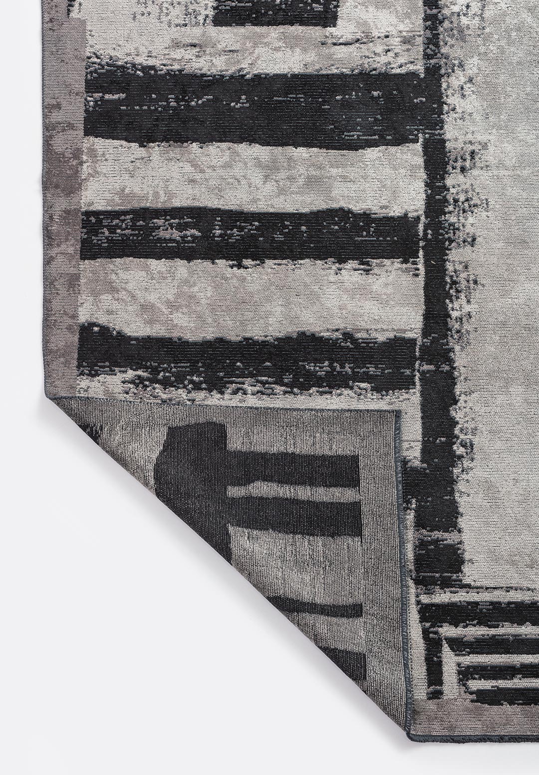 CAMBRIDGE BLACK - DARK GREY - CREAM RUG - 3