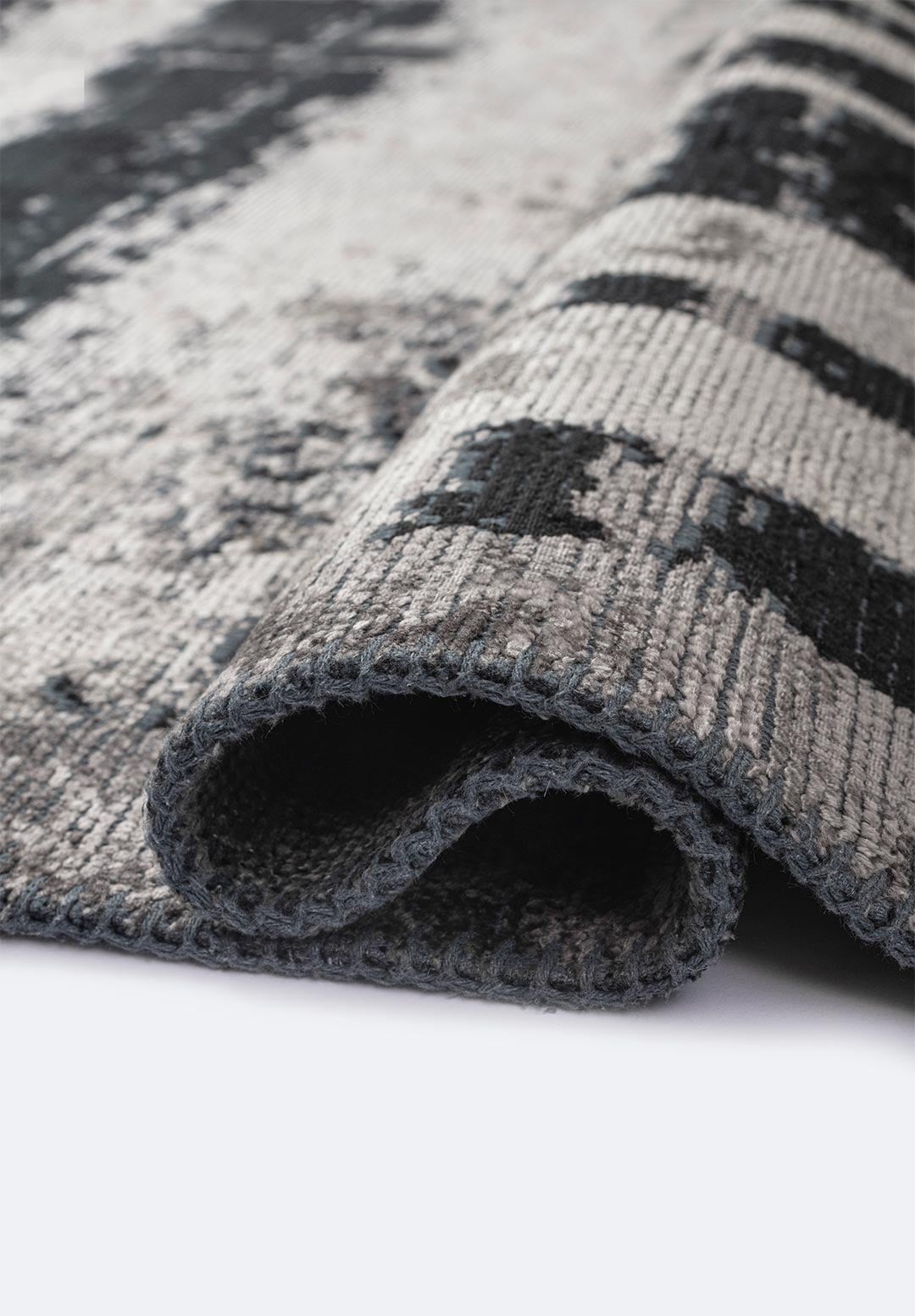 CAMBRIDGE BLACK - DARK GREY - CREAM RUG - 2
