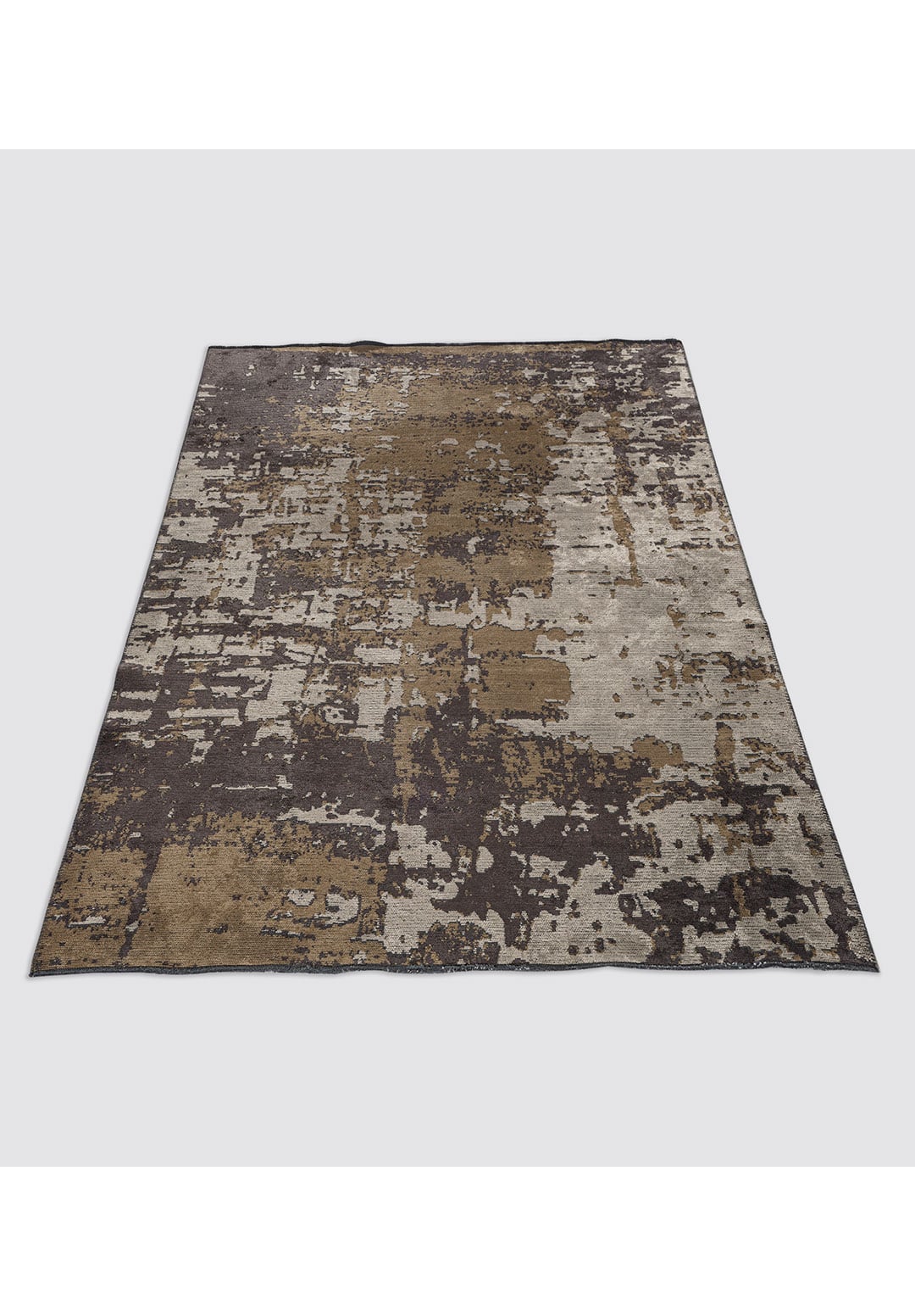 CORFU CHARCOAL - LIGHT BROWN - CREAM RUG - 6