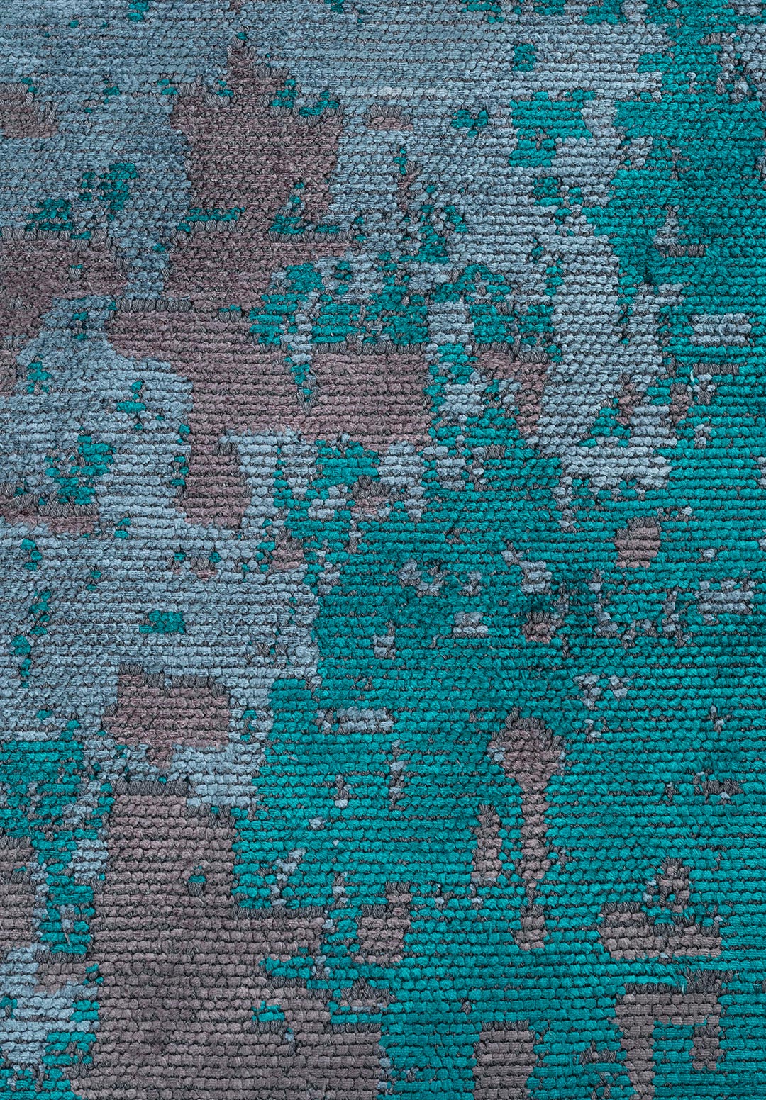 CORFU DARK TURQUOISE - PETROL - CHARCOAL RUG - 5