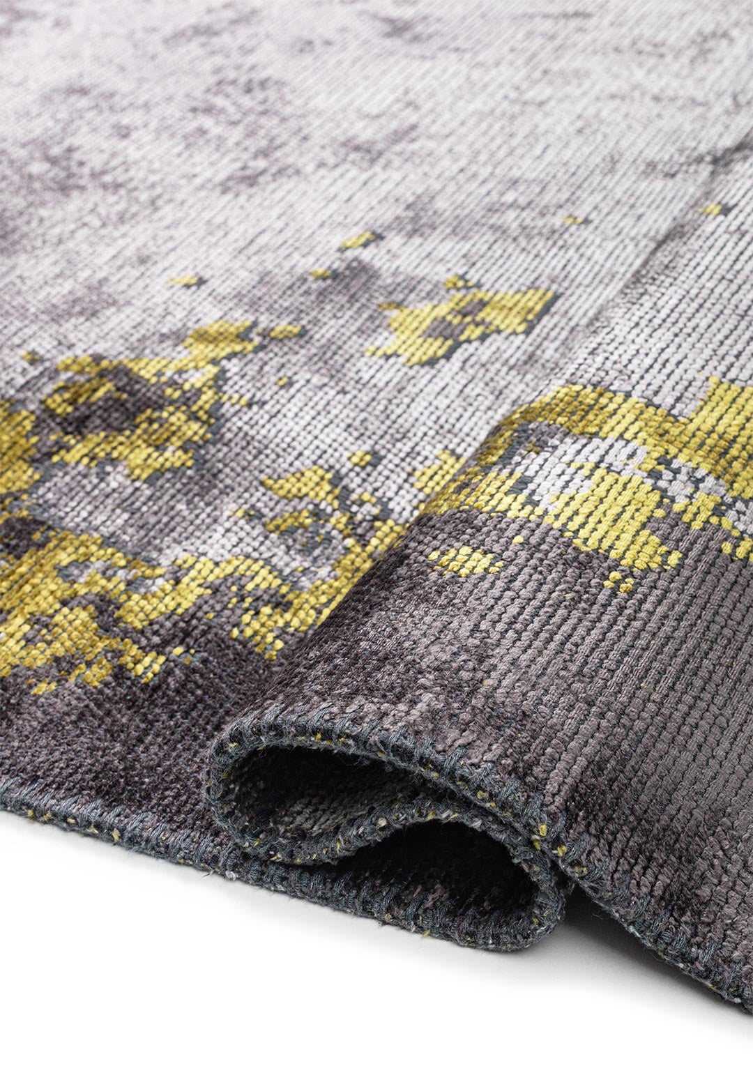 STOCKHOLM YELLOW - CHARCOAL - LIGHT GREY RUG - 2