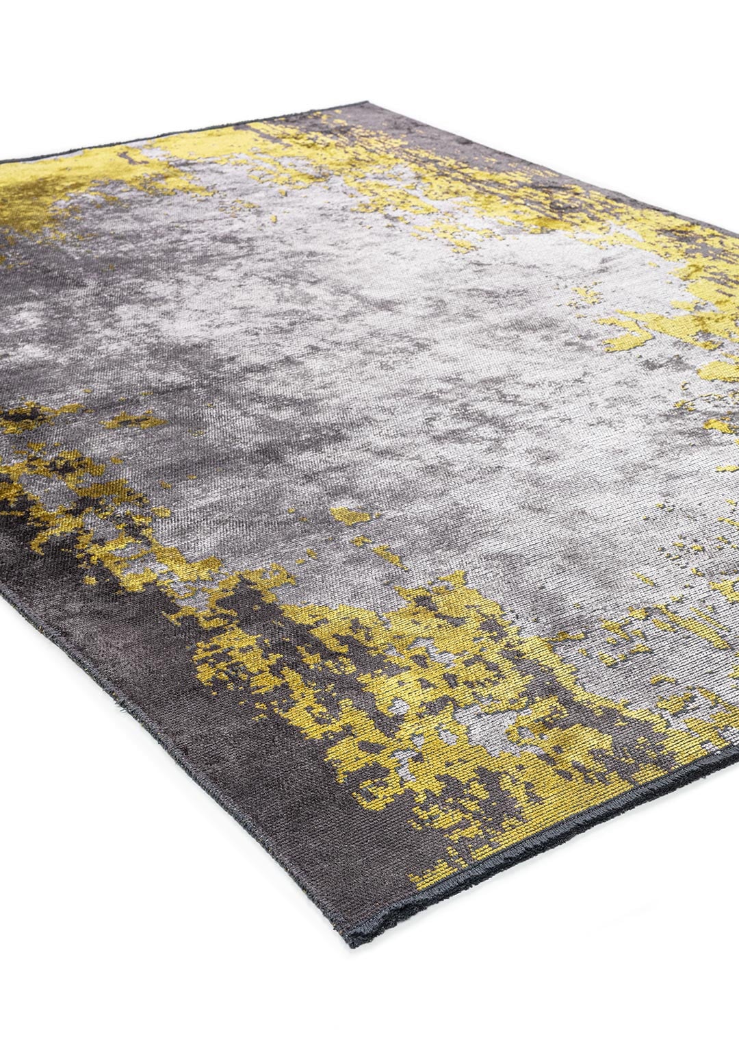 STOCKHOLM YELLOW - CHARCOAL - LIGHT GREY RUG - 4