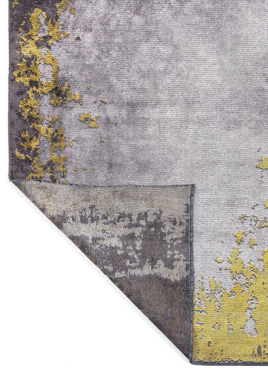 STOCKHOLM YELLOW - CHARCOAL - LIGHT GREY RUG - 3